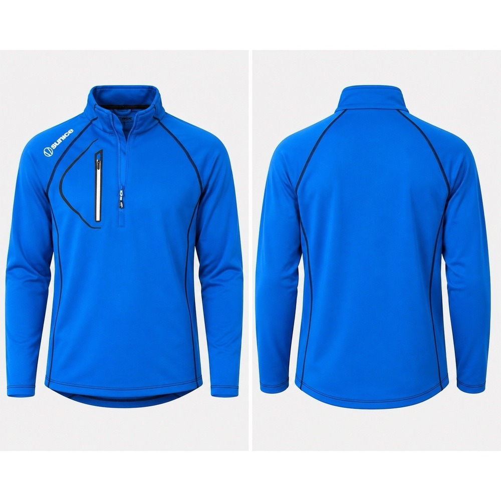 Sunice Windstopper Golf Pullover 1/4 Zip Men's MEDIUM Athletic BLUE Jacket